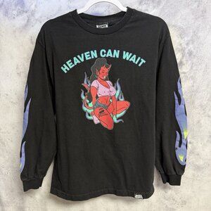 Broken Promises Devil Girl Long Sleeve T Shirt Skate Heaven Can Wait Medium
